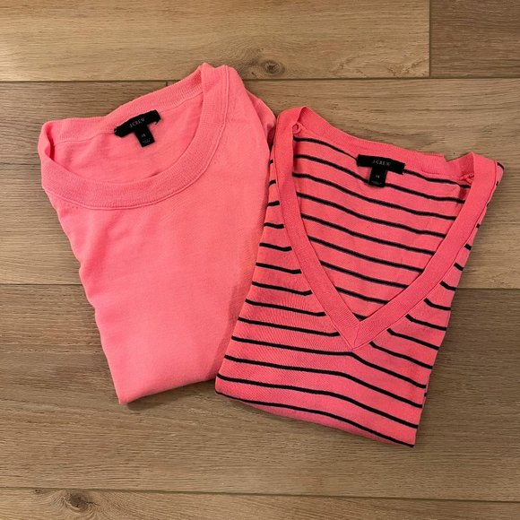 J. Crew Hot Pink Sweaters - Picture 1 of 8